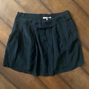 Bel Air Paris Black mini silk skirt